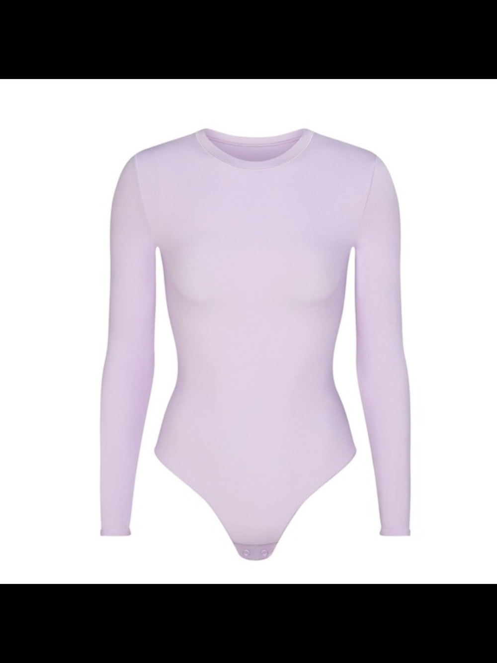 SKIMS Long Sleeve Crewneck Bodysuit in Lilac